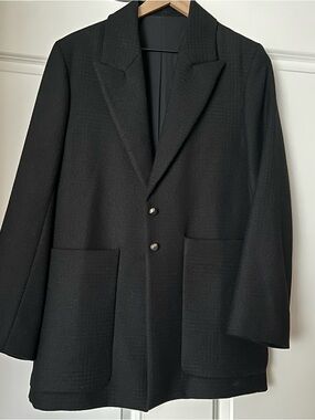 Studio Nicholson Black Acre Wool Blazer